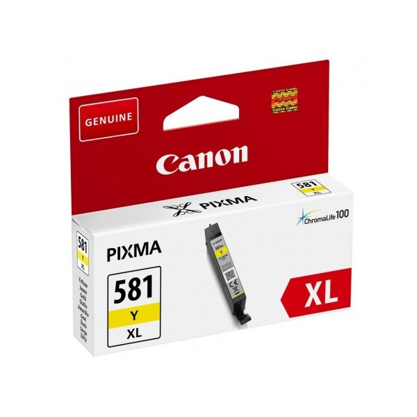 Cartouche encre compatible Canon CLI-581 XL Jaune haute capacité