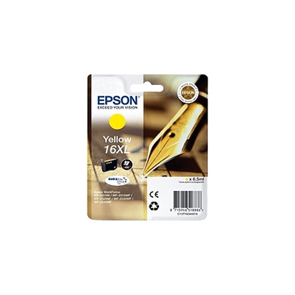 Cartouche d'encre  Marque EPSON T1634 Jaune de haute capacité