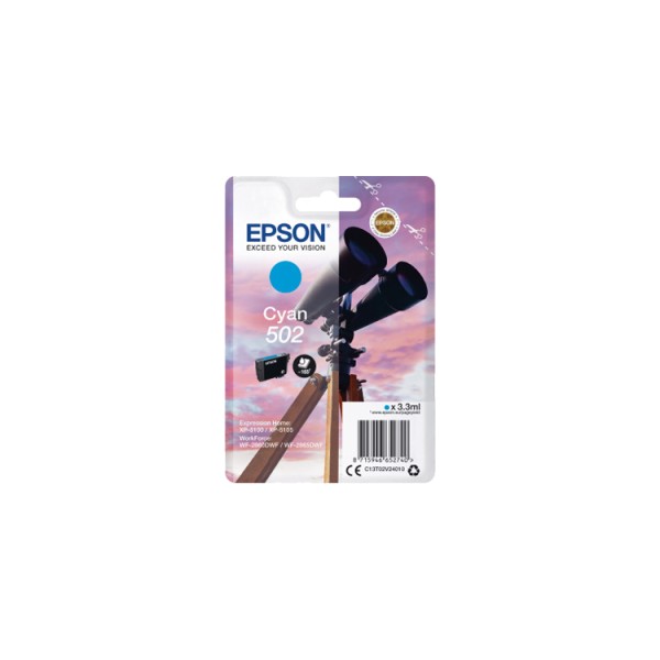 Cartouche d'encre Noir origine Epson 502 -  C13T02V14010