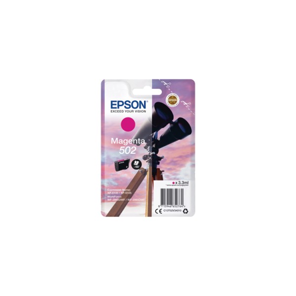 Epson 502 Cartouche d'encre Cyan origine C13T02V24010