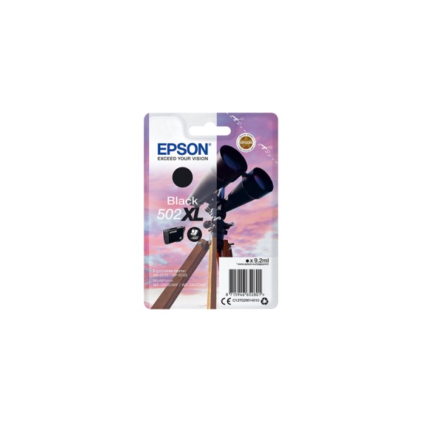 Epson 502 Cartouche d'encre Noir origine C13T02V14010