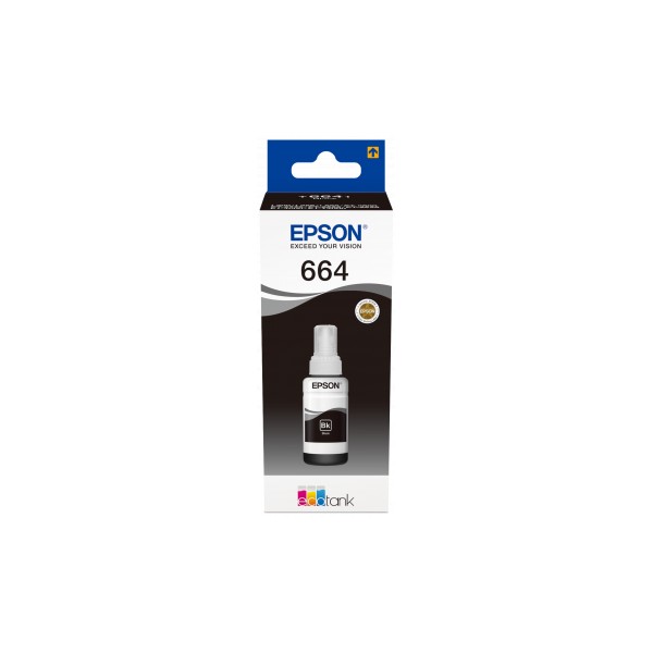 Bouteille d'encre Ecotank noire compatible Epson T6641