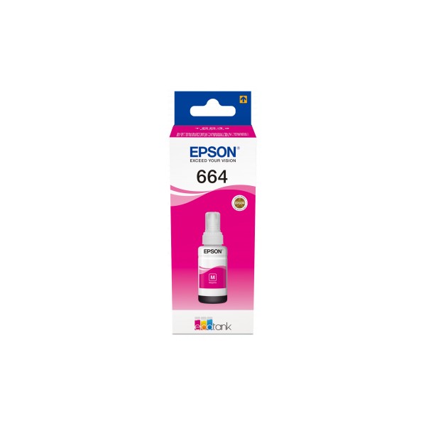 Bouteille d'encre Ecotank Origine Epson T6643 Magenta