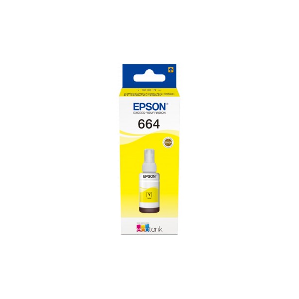 Bouteille d'encre Ecotank Origine Epson T6644 Jaune