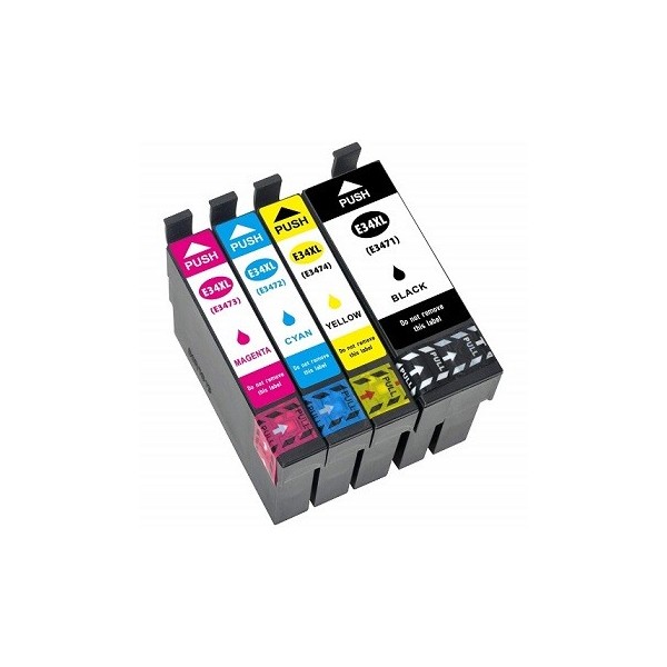 Epson 34XL  pack 4 Cartouches compatibles