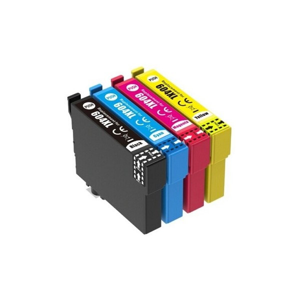 Epson 604XL pack 4 Cartouches d'encre compatibles Grande capacité